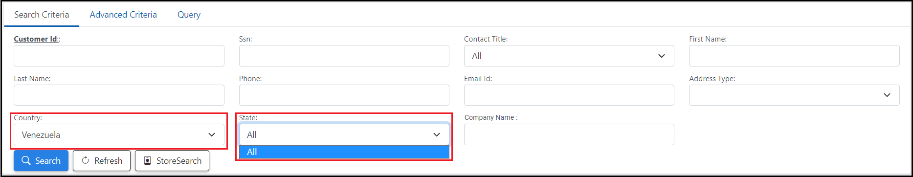 venezuela with default option